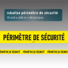 Rubalise plastique périmètre sécurité jaune 75 mm x 100 m